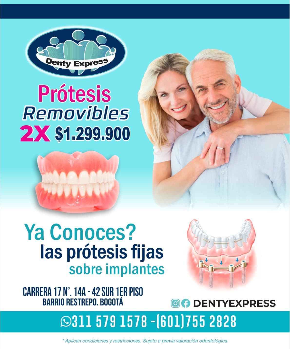 Promoción de prótesis dentales